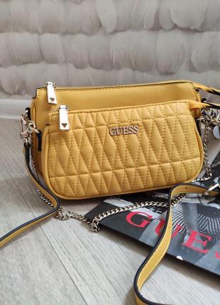 Сумка кроссбоди гесс guess arie quilted crossbody гесс оригинал