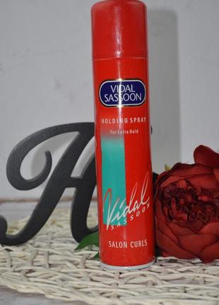 Лак для волос экстрасильной фиксации vidal sassoon salon curls holding spray2 фото