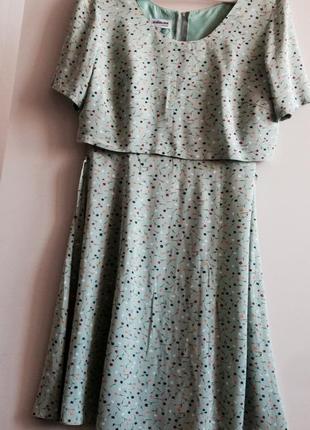 Летнее платье в мелкий цветочек вискоза