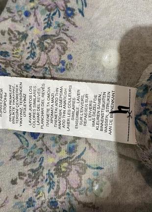 Винтажная стильная шифоновая блуза m&s indigo collection  made in india 🇮🇳10 фото