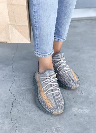 Красивые женские кроссовки adidas yeezy boost 350 серые наложенный платеж✅6 фото