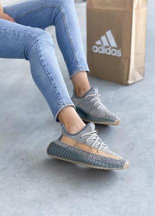 Красивые женские кроссовки adidas yeezy boost 350 серые наложенный платеж✅1 фото