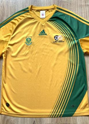 Чоловіча вінтажна футбольна джерсі adidas south african football association team jersey9 фото