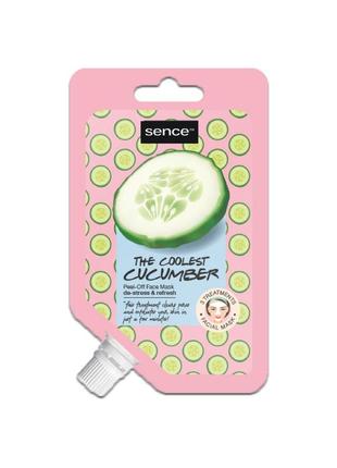 Sence coolest cucumber отшелушивающая охлаждающая огуречная маска для лица очищает поры