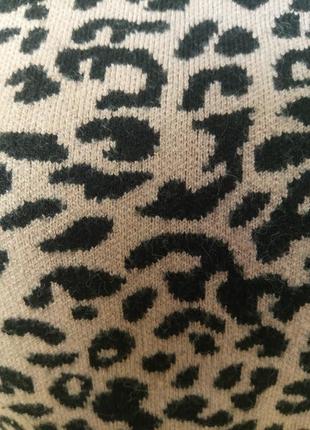 Леопардовий свитер водолазка3 фото