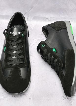 Кроссовки мужские кожаные lacoste