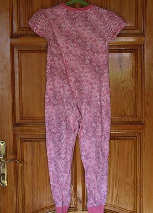 Котоновая пижама слип человечек  на 5-6 лет.2 фото