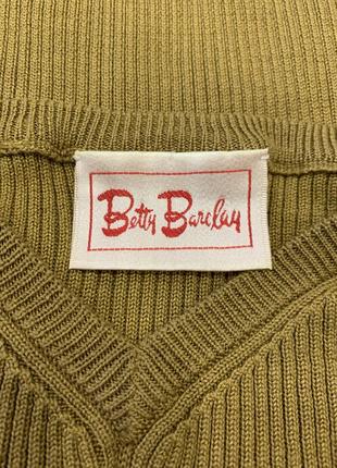 Шелковый лонгслив в рубчик бренда betty barclay. указан размер s.3 фото