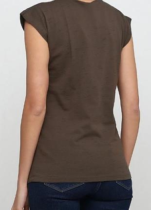 Оливковковая (хаки) футболка с асимметричны карманом тм spora размер l4 фото