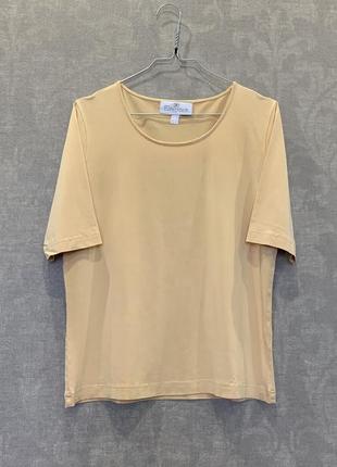 Шелковая футболка бренда elegance, размер l, 40.1 фото