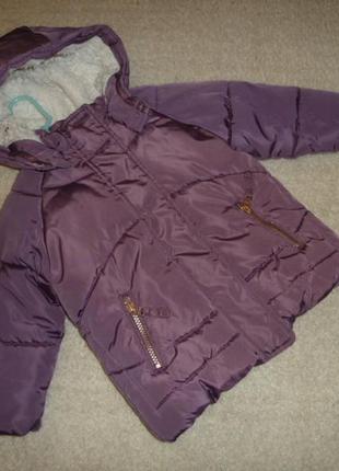 Тепла куртка, пальто на 1,5-2 роки від некст next