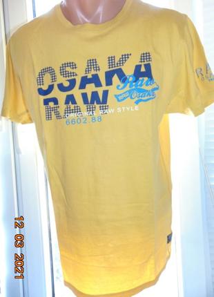 Стильна фірмова катоновая футболка бренд raw. osaka.м4 фото