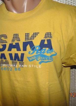 Стильна фірмова катоновая футболка бренд raw. osaka.м5 фото