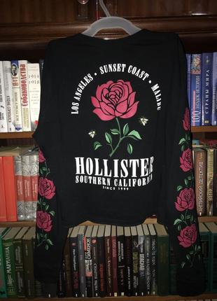 Стильный свитшот с оригинальным принтом на спинке hollister graphic tee