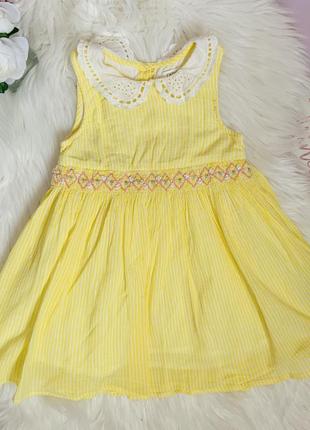 Красивое нарядное платье next девочке 2-3 года2 фото