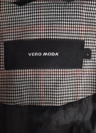 Кардиган піджак в гусячу лапку клітку vero moda5 фото