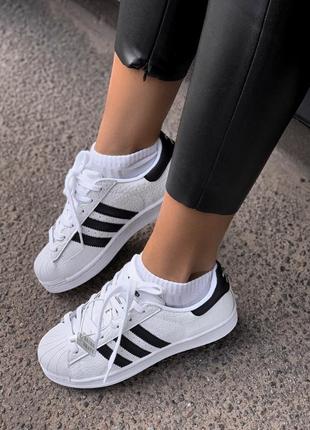 Adidas superstar black white2 фото
