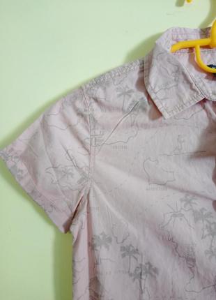 Розовая рубашка с коротким рукавом для девочки kiabi2 фото