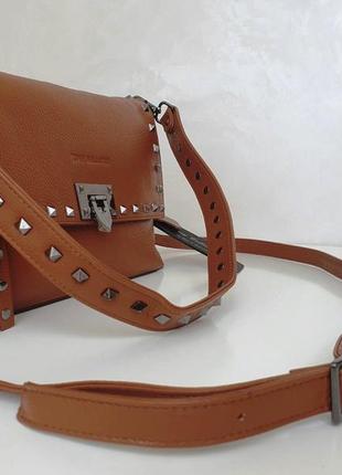 Ефектна трендова сумка зі шкіри tony bellucci.6 фото