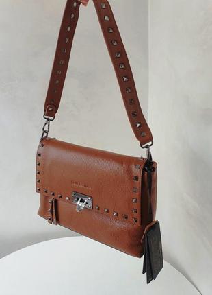 Ефектна трендова сумка зі шкіри tony bellucci.7 фото