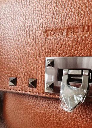 Ефектна трендова сумка зі шкіри tony bellucci.2 фото