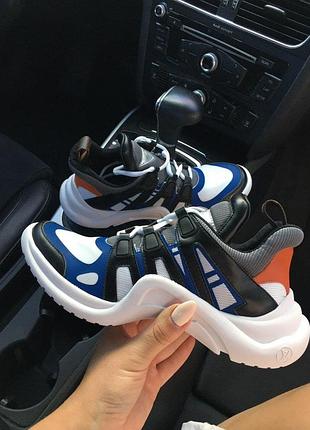 Кросівки sneakers black blue white