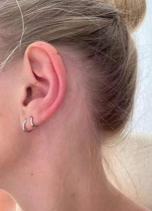 Сережки на хрящик9 фото