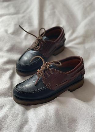 Шкіряні топсайдеры ecolanders