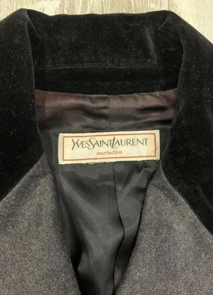 Жакет пиджак бренда yves saint laurent. оригинал. винтаж. размер m-l2 фото