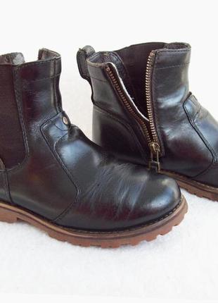 Черевики ботинки демі шкіра, устілка 20,5 см.