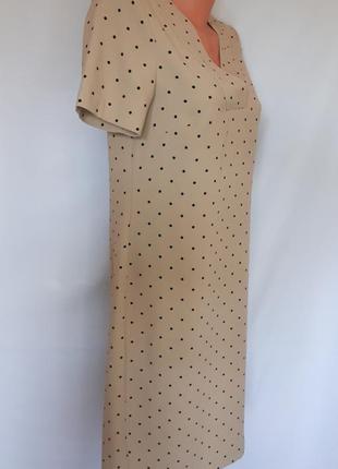 Платье миди цвета кофе с молоком m&s(размер 34-36) 3