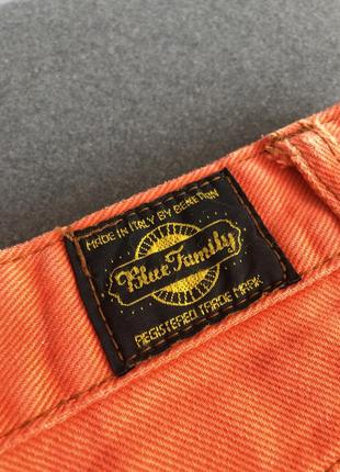 United colors of benneton вінтажні джинсові шорти бермуди помаранчеві з 90-х3 фото