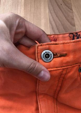 United colors of benneton вінтажні джинсові шорти бермуди помаранчеві з 90-х4 фото