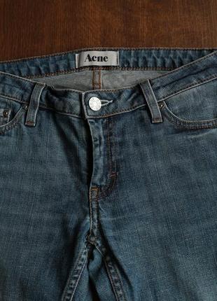 Жіночі джинси acne studios women's blue kex vintage wash skinny jeans2 фото
