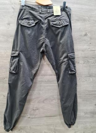Чоловічі штани з накладними кишенями (збільшені розміри)2 фото