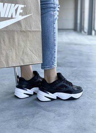 Шикарные женские кроссовки nike m2k tekno черные наложенный платеж