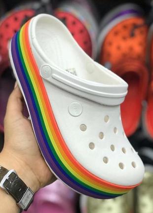 Скидка! crocs platform, кроксы сабо на платформе