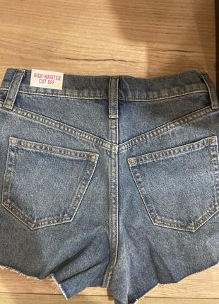 Шорти джинсові ⚓️⚓️⚓️ висока талія оригінал victoria's secret2 фото