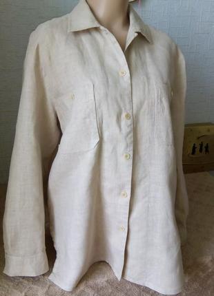 Hirsch, рубашка блуза лен2 фото