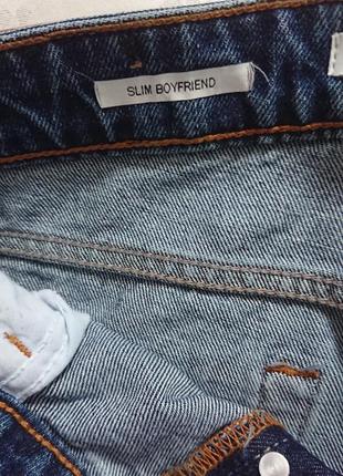 Крутые джинсы bershka, модель slim boyfriend с рваностями, р.32 испания, оригинал8 фото