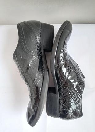 Кожаные туфли, цвет черный, размер 38-25,5 см3 фото