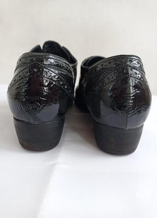 Кожаные туфли, цвет черный, размер 38-25,5 см7 фото