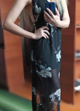 Шикарное макси платье с цветочным принтом boohoo3 фото