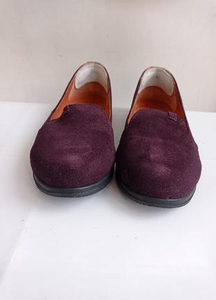 Замшевые туфли, цвет баклажан 🍆, размер 40-26 см5 фото