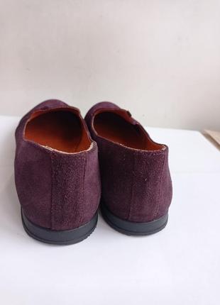 Замшевые туфли, цвет баклажан 🍆, размер 40-26 см6 фото