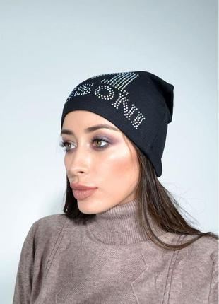 Шапка женская 104r004 цвет черный