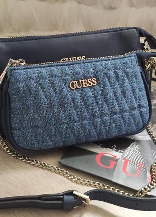 Сумка кроссбоди гесс guess arie quilted crossbody гесс оригинал2 фото