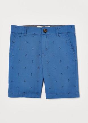 Класні шортики чиносы з якорями h&m