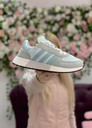 Женские кроссовки adidas marathon tech grey/mint2 фото