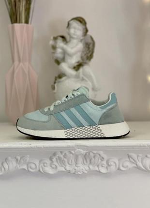 Женские кроссовки adidas marathon tech grey/mint10 фото